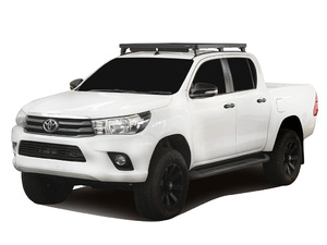 Kit de galerie Slimline II pour une Toyota Hilux Revo DC (2016 - jusqu'à présent) / Rails et Pieds - de Front Runner